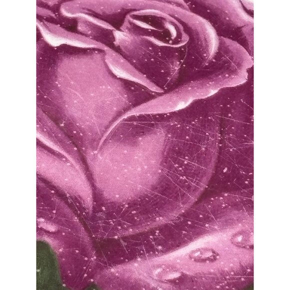 The Harkerware Pottery Round Platter with Handles rose - Picture 9 of 11